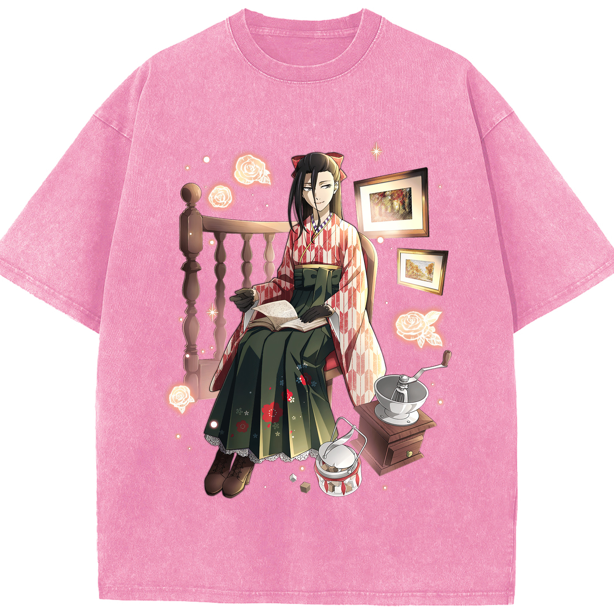 （画像用） 文豪ストレイドッグス Bungo Stray Dogs 綿100% ヴィンテージ風 半袖Tシャツ（フロントプリント）